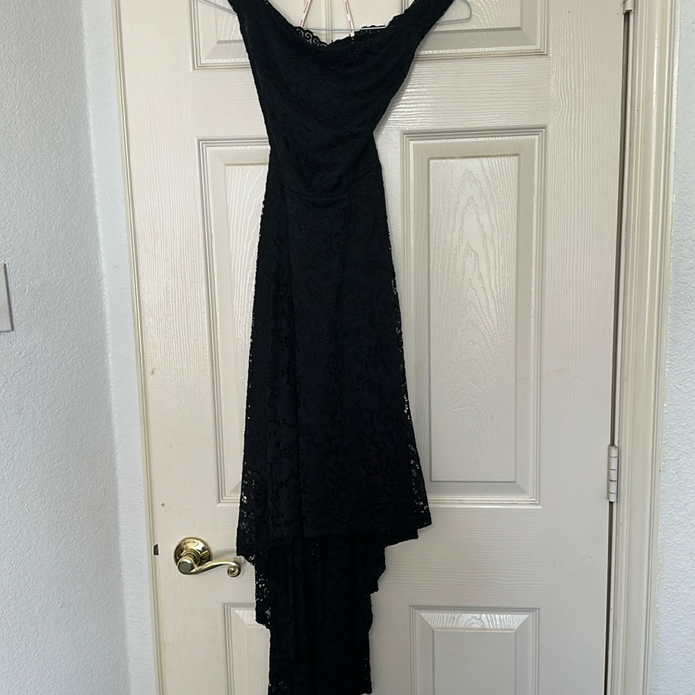 Lace off the shoulder dress